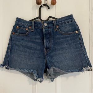 Levis cone denim cutoffs